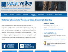 Tablet Screenshot of cedarvalleyvet.com